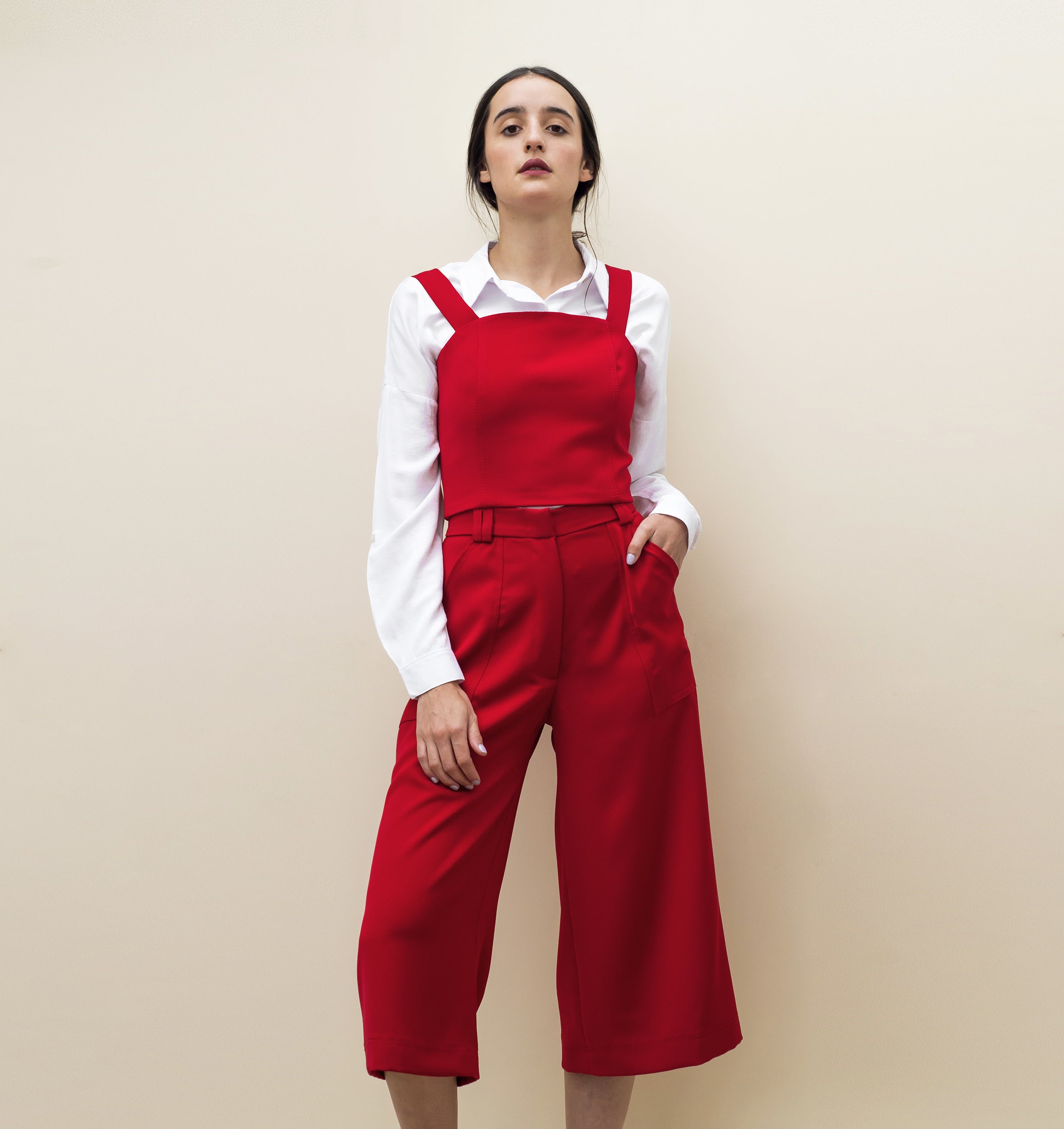 Pantalón Culotte | Rojo